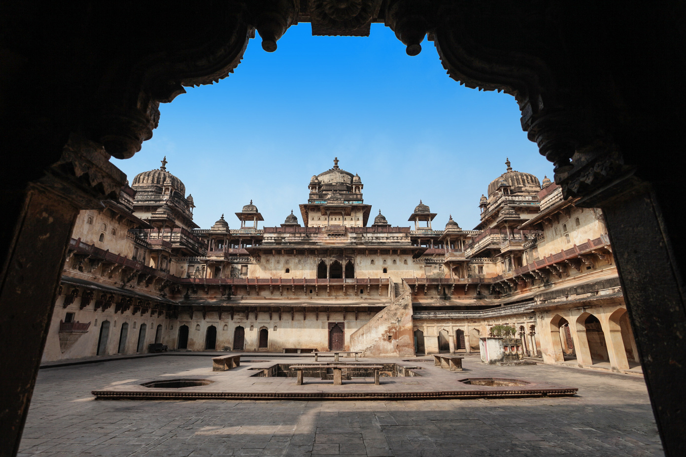 Jehangir Mahal (Orchha Fort) in Orchha, India